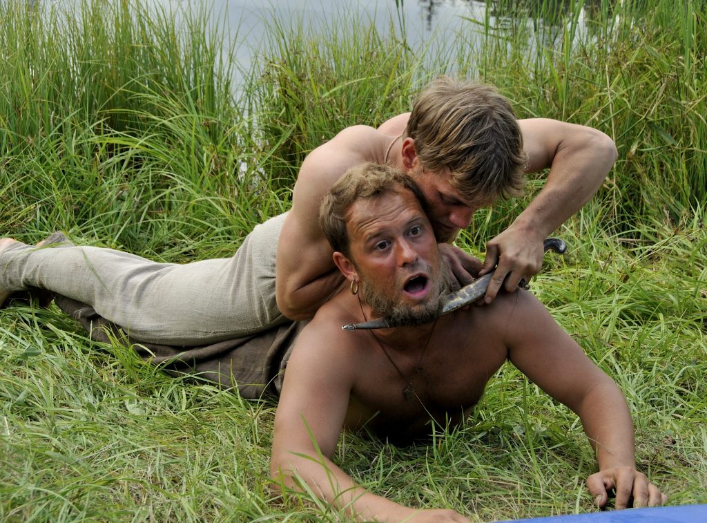 Постановочная драка с актерами. Фильм "Мешок без дна"